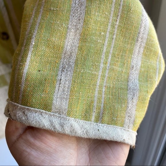 Vintage 3-piece Skirt Suit Set Jacket Vest Linen Silk Blend Medium Work Mini EUC - Picture 13 of 14